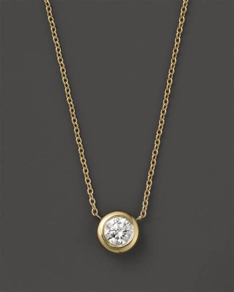 Oui necklace, 18K yellow gold and diamond 